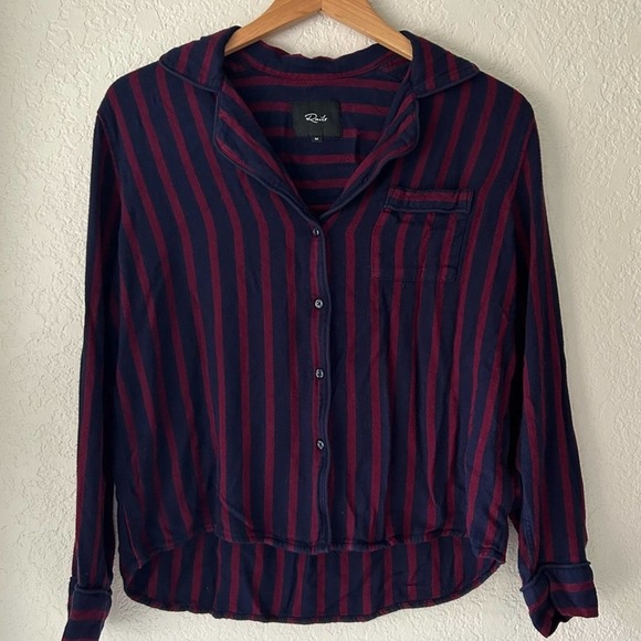 Rails Clara Stripe Pajama Top Size Medium - Picture 9 of 9